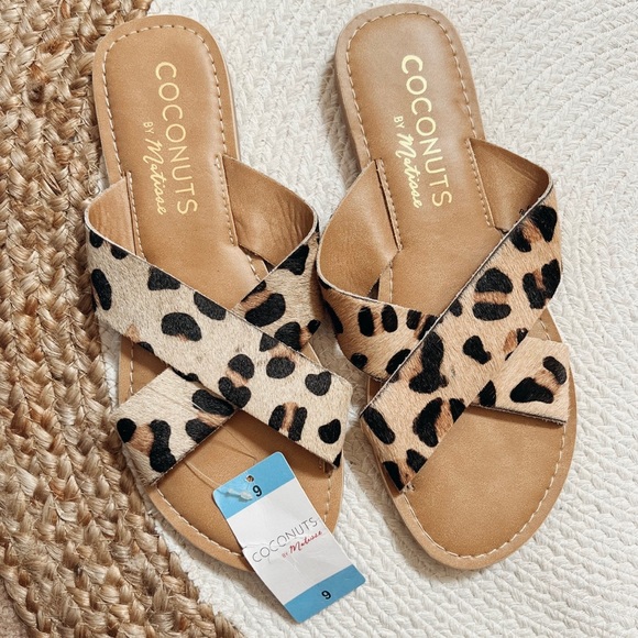 Coconuts by Matisse | Shoes | Coconuts By Matisse Slip On Animal Print  Sandals | Poshmark